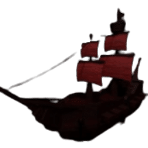 Scarlet Pirate Ship